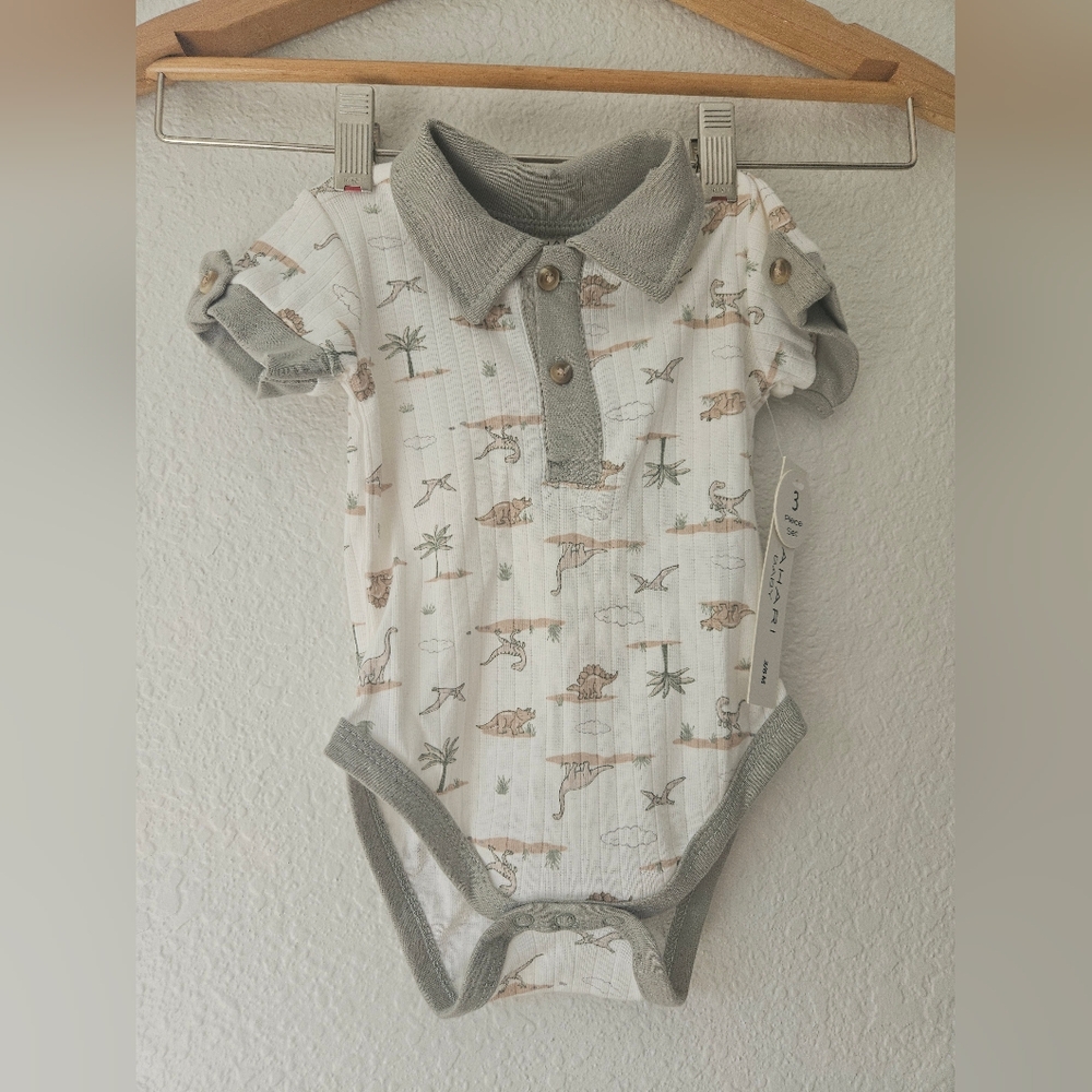nwt tahari collared onesie, 3 - 6 months